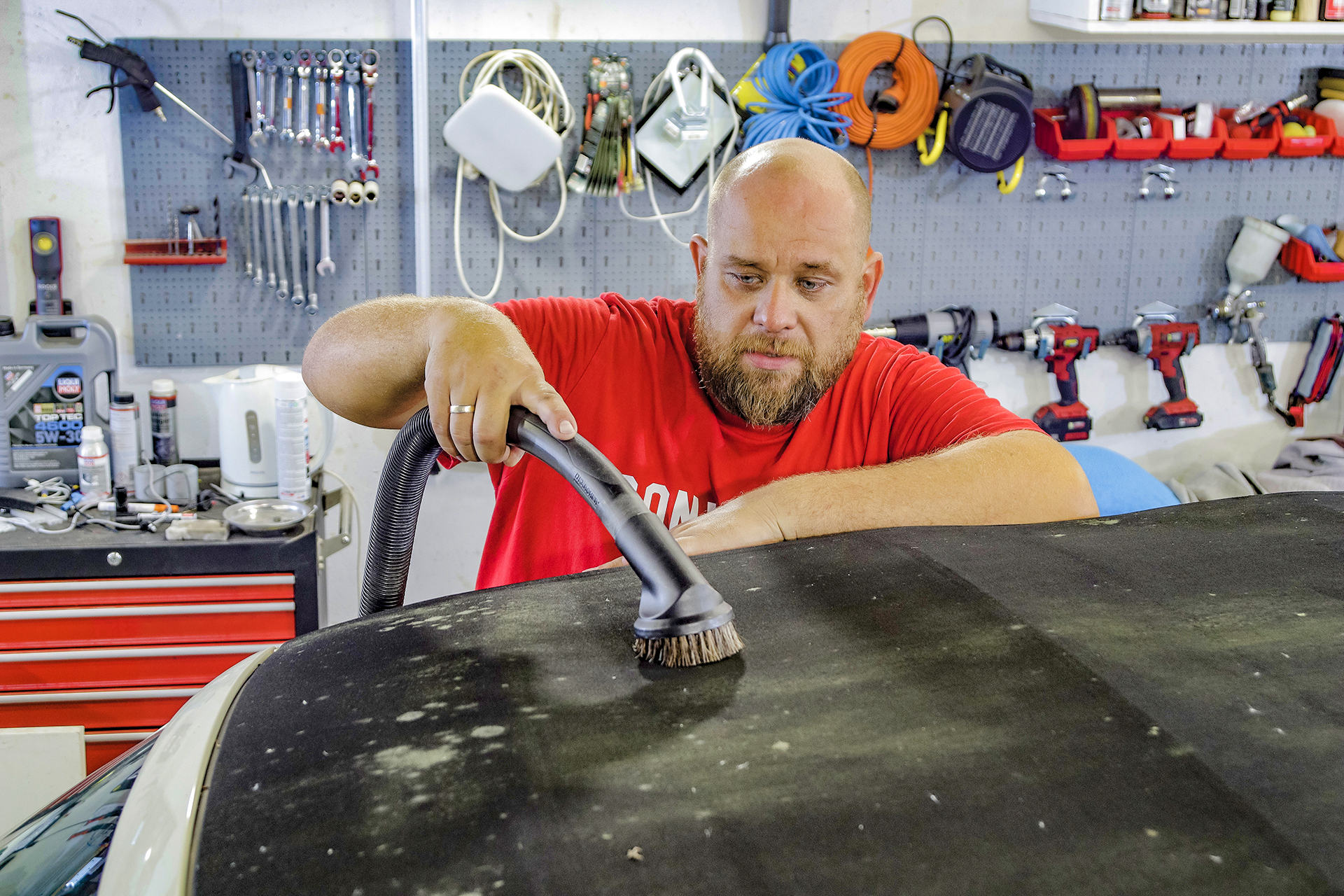 impregnacja dachu kabrio odkurzanie dachu