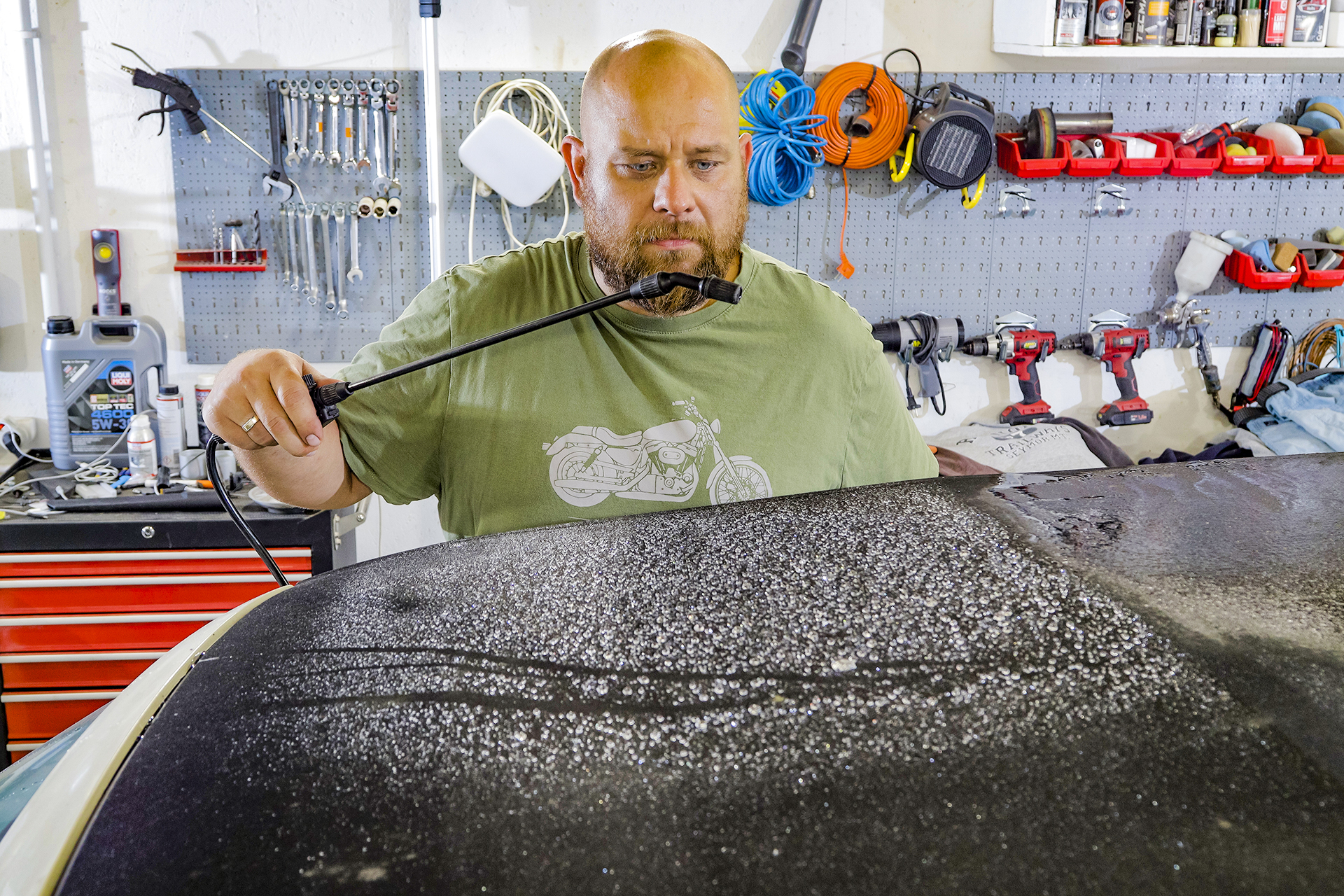 impregnacja dachu kabrio sprawdzenie efektu