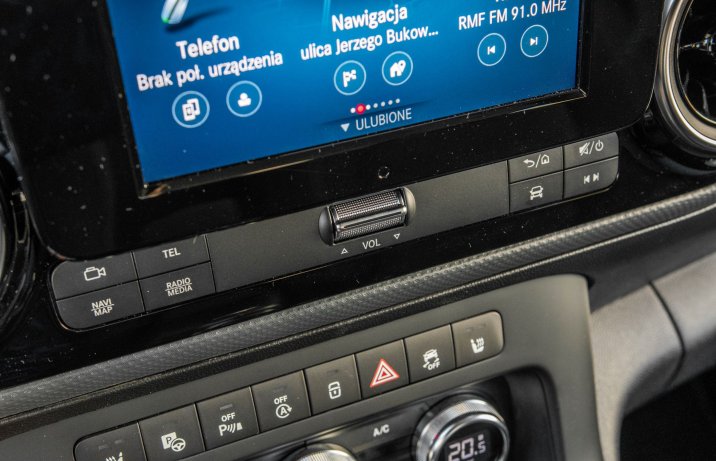 Mercedes Citan - przyciski