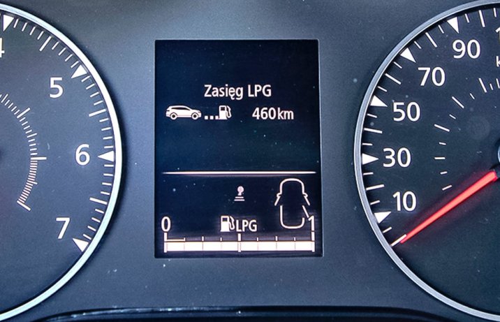 Dacia Duster ECO-G 100 Extreme – LPG, wskaźniki