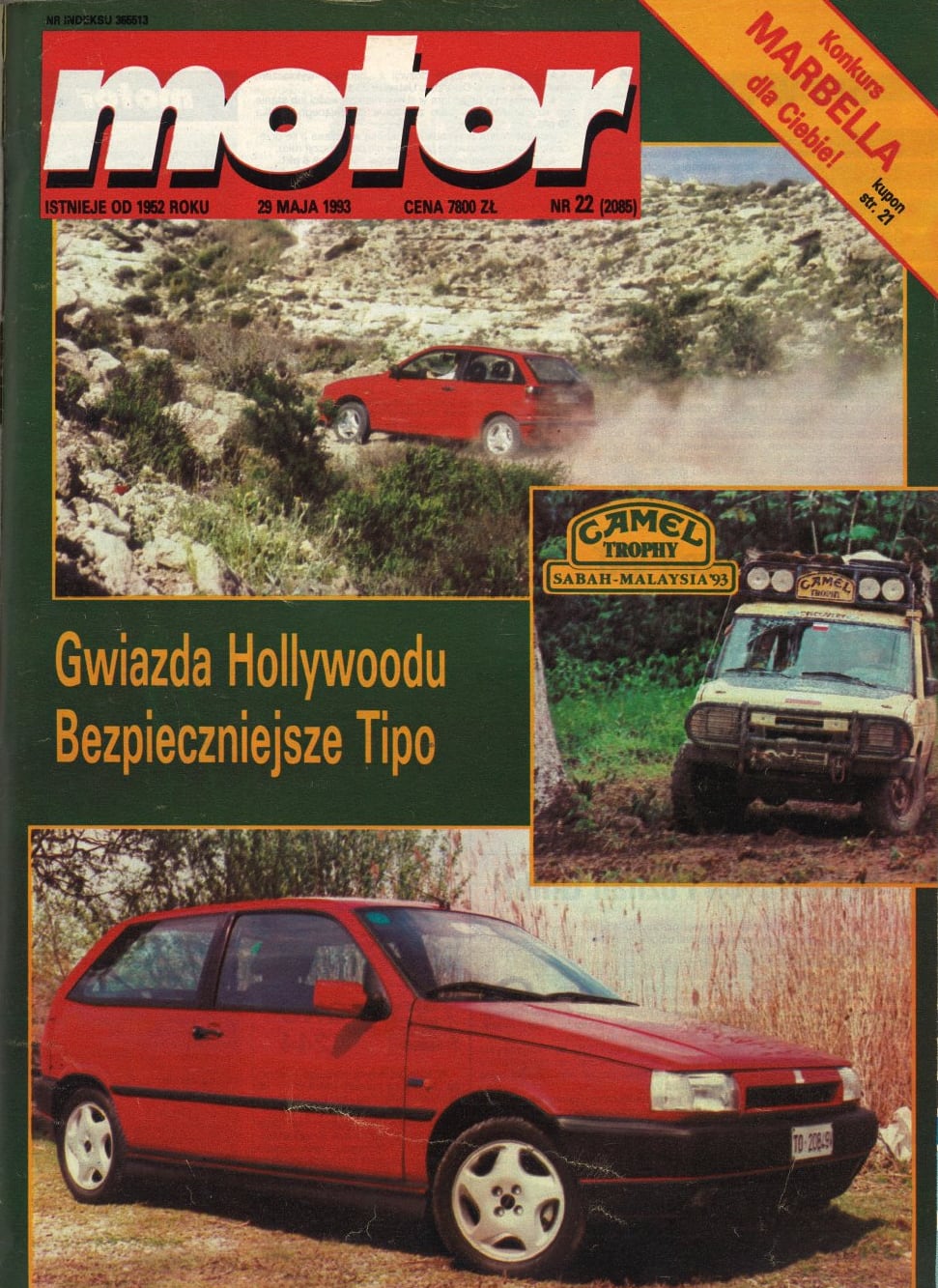 motor numer 22 z 1993 roku okładka