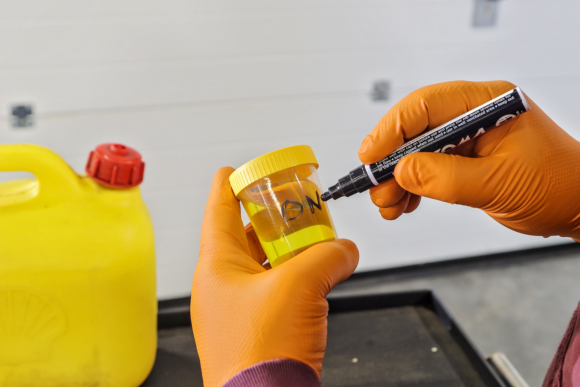 test depresatora_oznaczenie pojemnikow