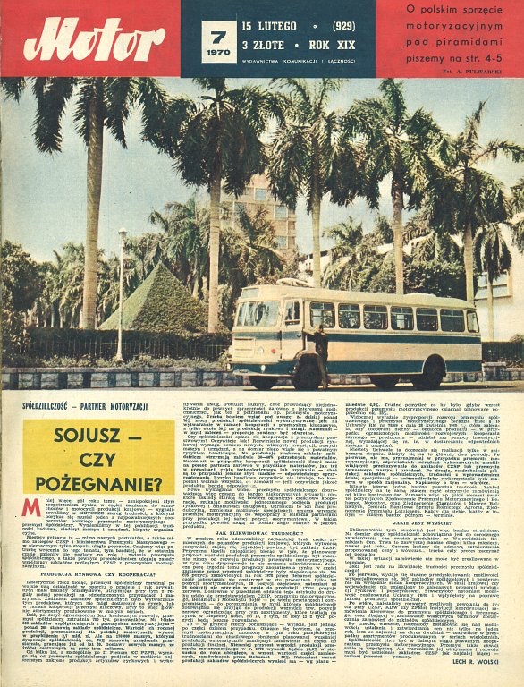 motor numer 7 z 1970 roku okładka