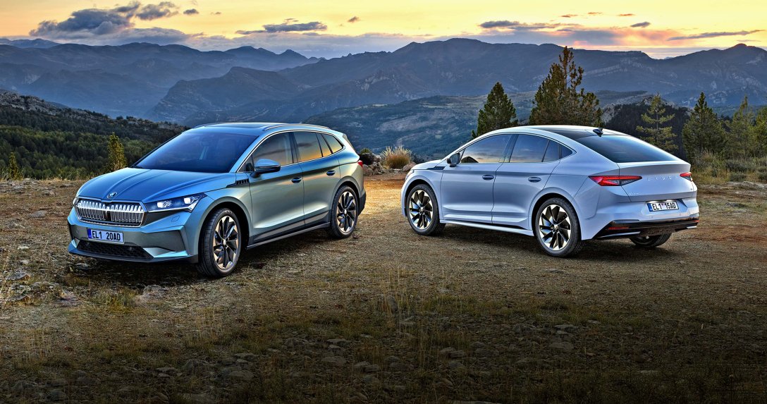 Skoda Enyaq i Enyaq Coupe na rok modelowy 2024 – przodem i tyłem