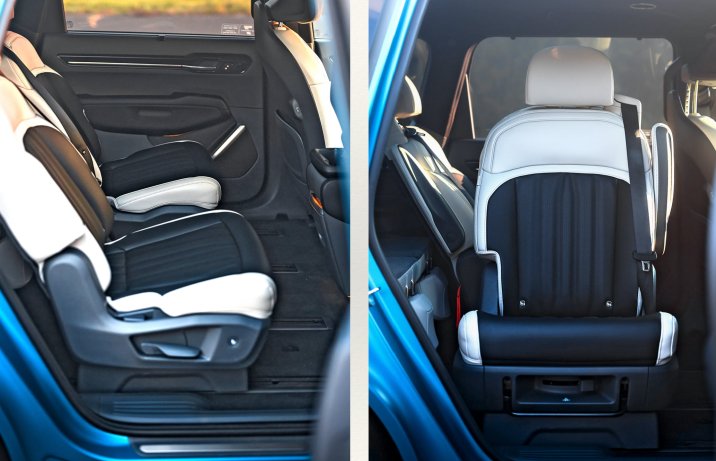 KIA EV9 – wnętrze, fotele drugiego rzędu