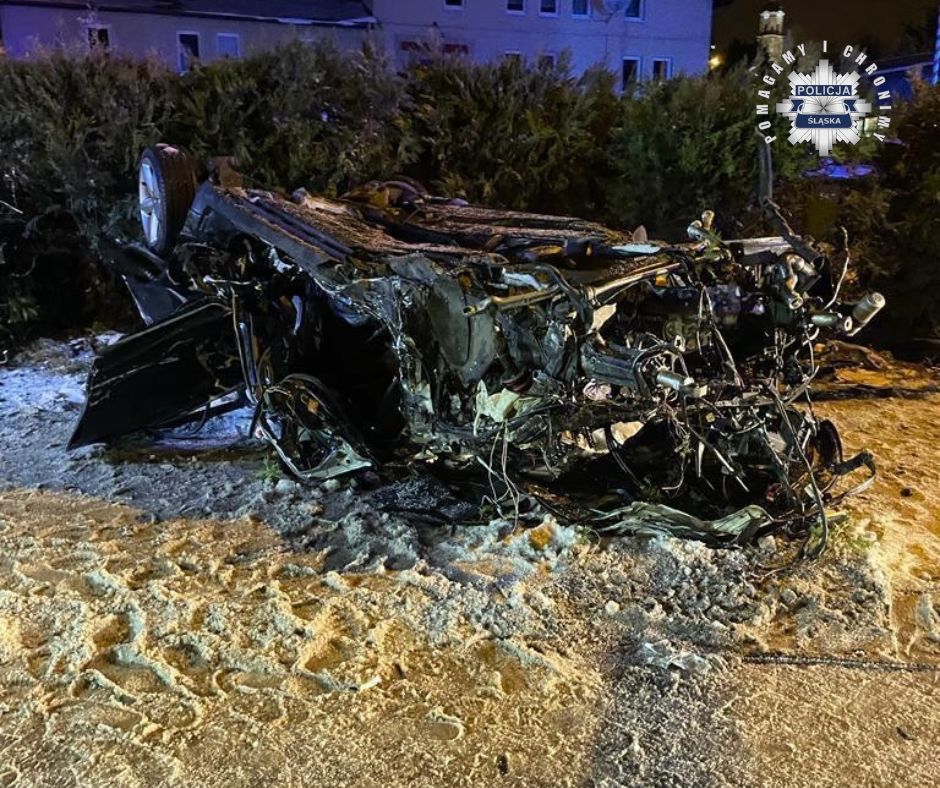 wypadek w wodzisławiu śląskim rozbite audi