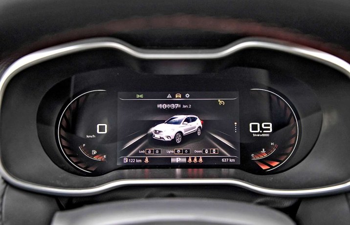 MG ZS 1.0T-GDI AUT Exclusive – deska rozdzielcza, wskaźniki