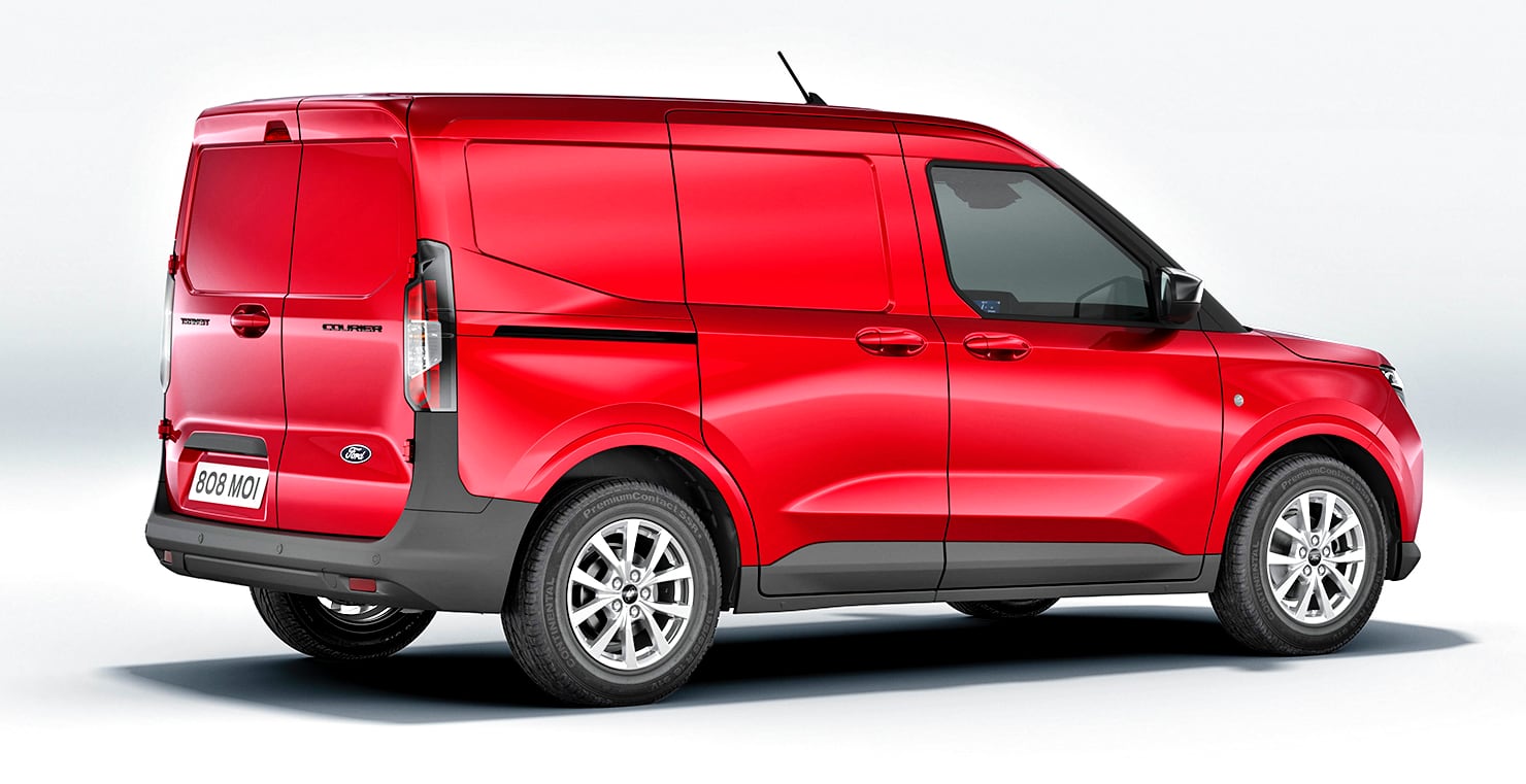 Ford Transit Courier tył i bok