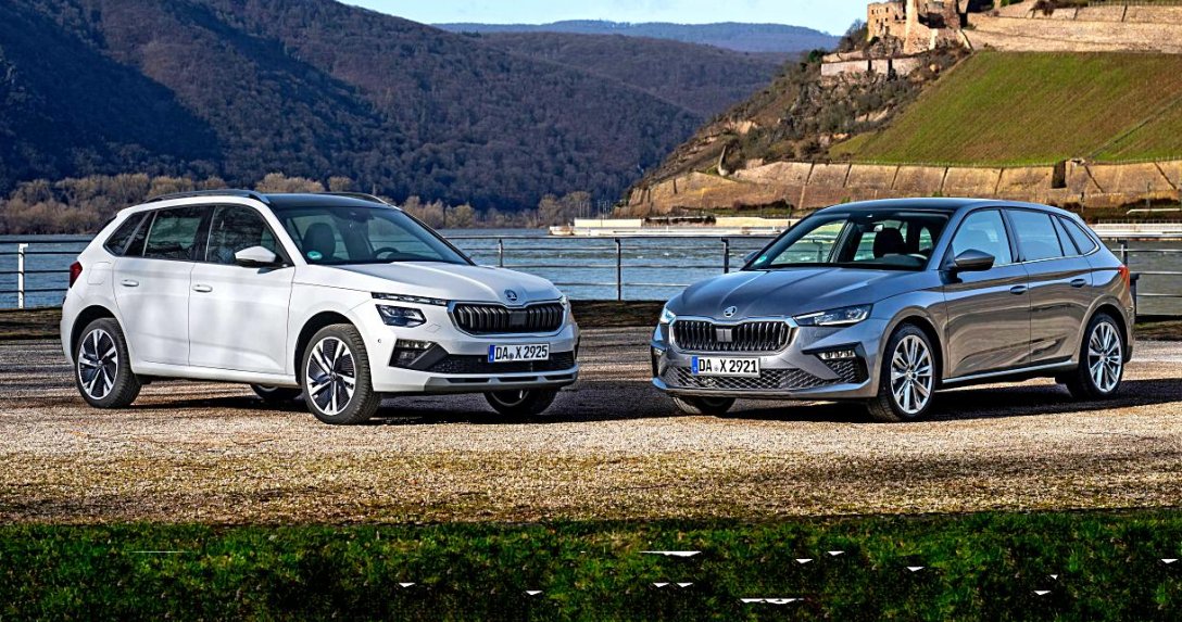Skoda Kamiq i Scala po liftingu (2024) – przody