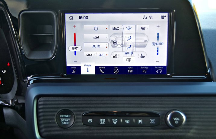 Ford Tourneo Courier – deska rozdzielcza, sterowanie klimatyzacją