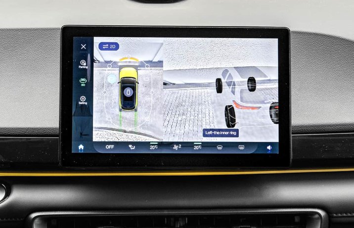 BAIC Beijing 5 Luxury – wnętrze, elektronika, kamery 360, widok