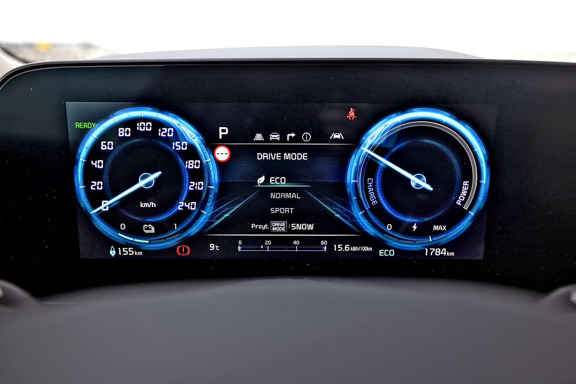 kia niro ev wyświetlacz