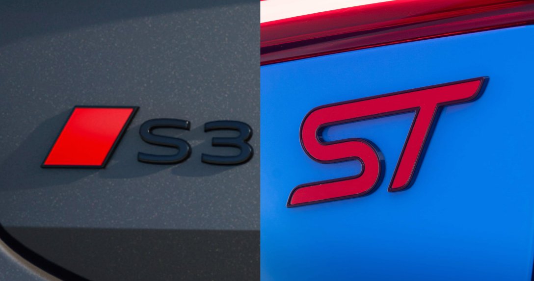 Audi S3, Ford Focus ST – znaczki
