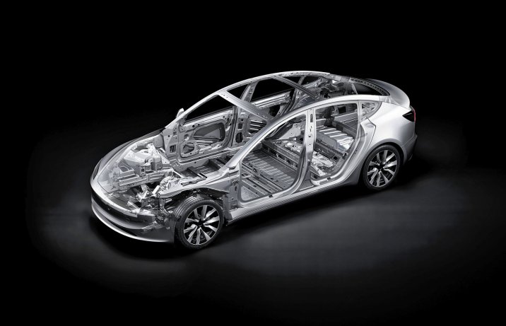 Tesla Model 3 Long Range AWD (2024) – konstrukcja nadwozia
