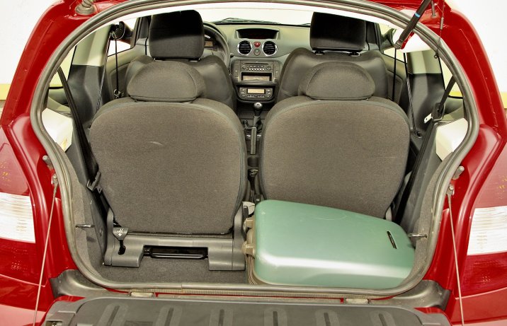 Citroen C2 – bagażnik