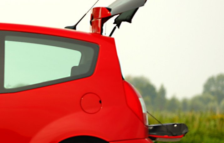 Citroen C2 –otwarty bagażnik