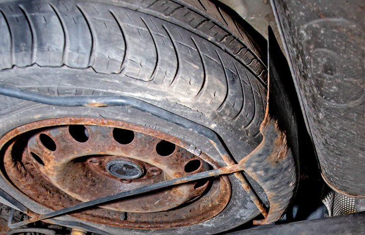 Citroen C2 – koło zapasowe