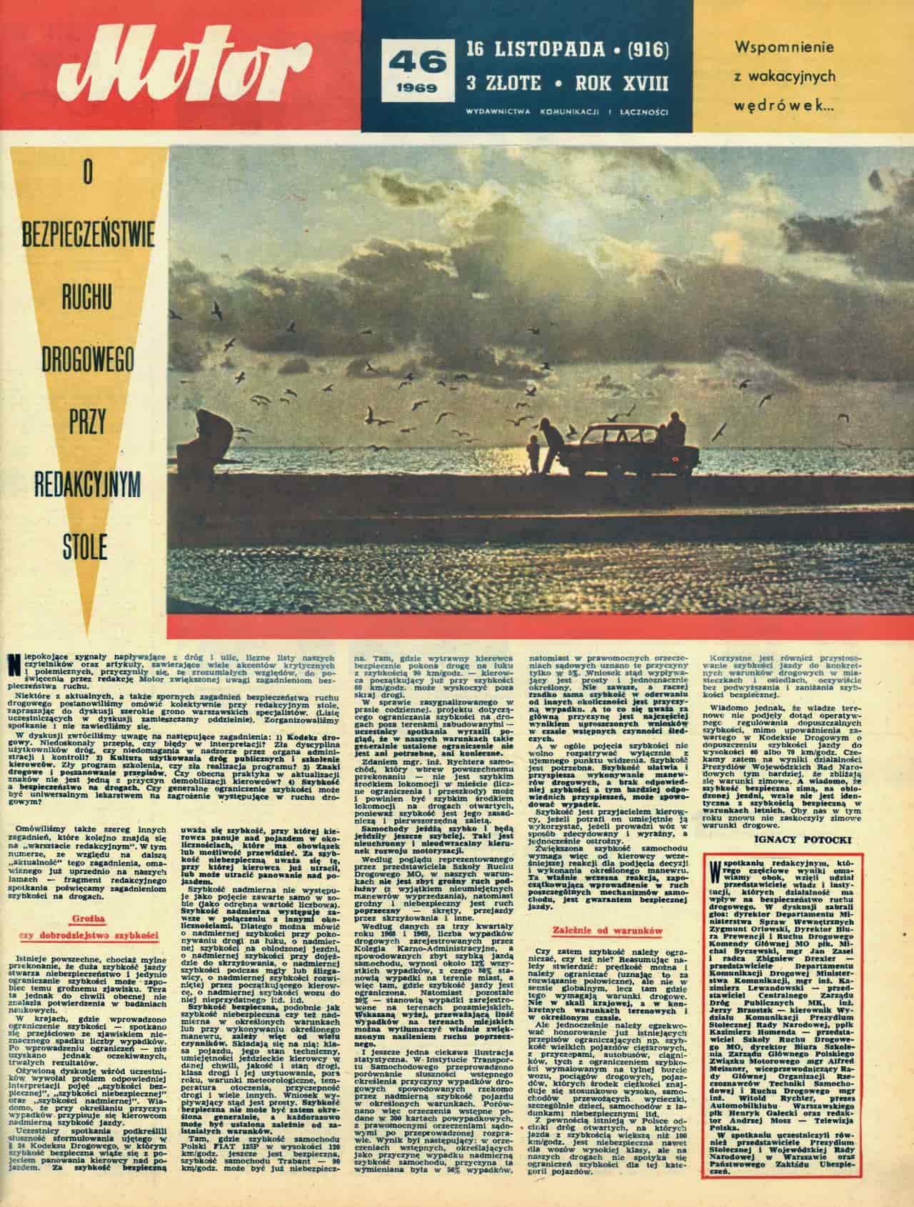 motor numer 46 z 1969 roku okładka