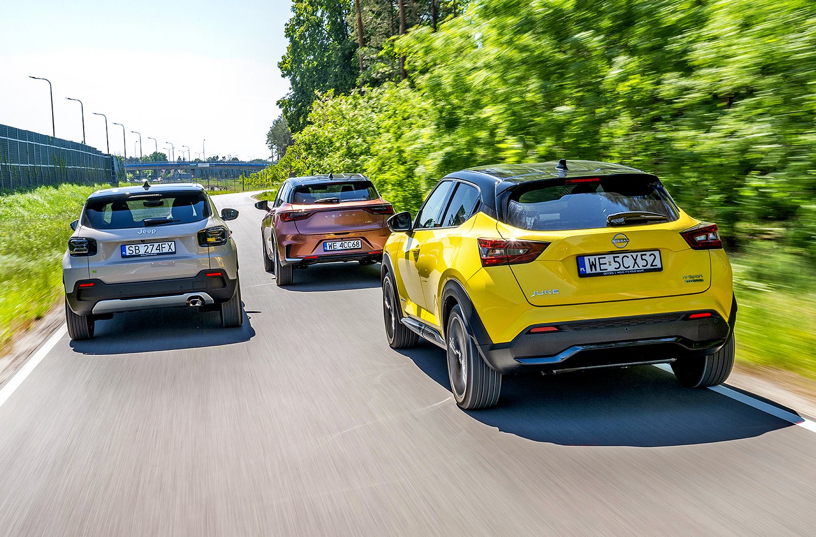 Jeep Avenger, Lexus LBX, Nissan Juke (2024) - test, porównanie - tył
