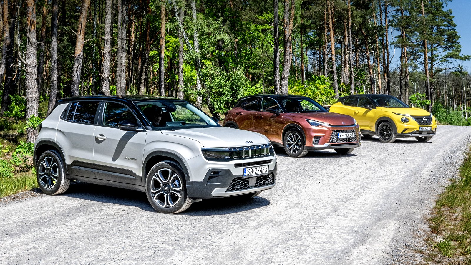 Jeep Avenger, Lexus LBX, Nissan Juke (2024) - test, porównanie - przód 02