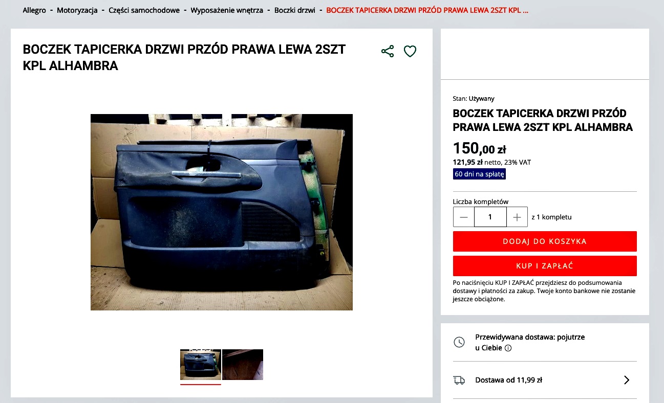 Test lakieru strukralnego do plastiku_uzywane boczki drzwi