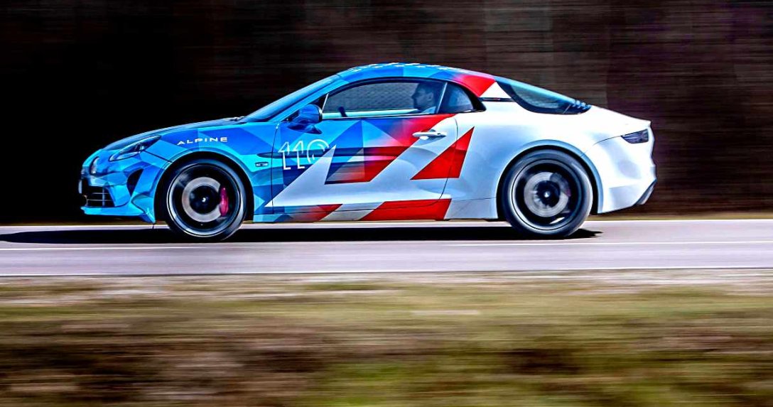 Alpine A110 S – test, bok w ruchu