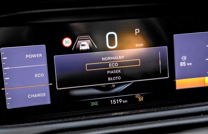 Jeep Avenger e-Hybrid DCT6 – tryby jazdy