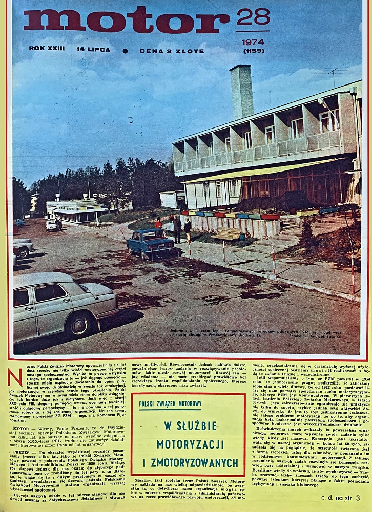 Motor Retro nr 28 z roku 1974 okladka