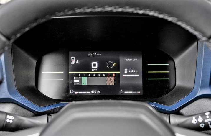 Dacia Duster Eco-G 100 4x2 Journey (2024) – deska rozdzielcza, ekran wskaźników