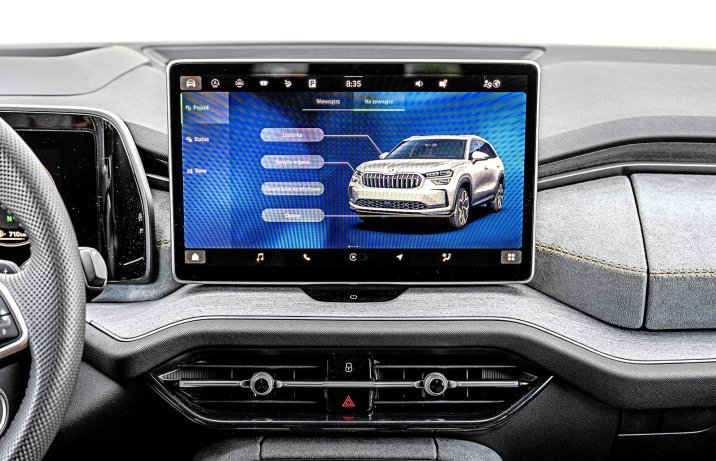 Skoda Kodiaq 2.0 TDI 193 KM DSG 4x4 Selection (2024) - test - ekran/menu systemu multimedialnego