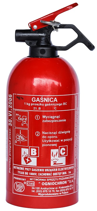 przewozenie w bagazniku_gasnica