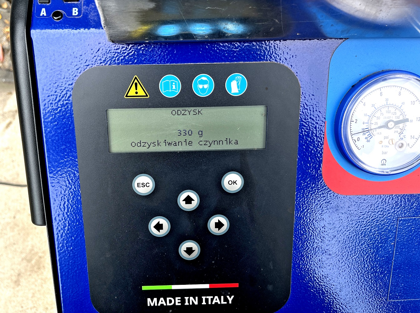 Samodzielne nabijanie klimatyzacji test_odessanie czynnika