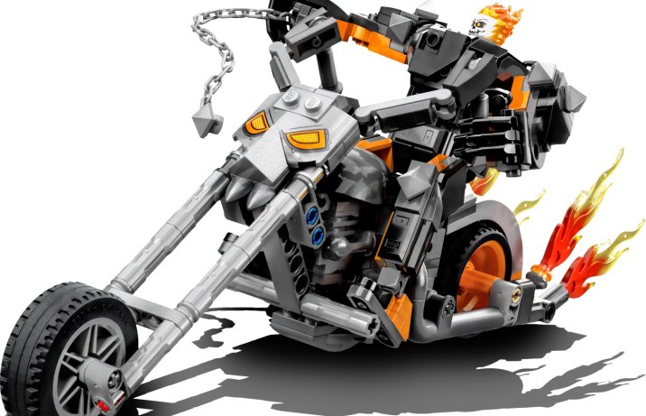 model konstrukcyjny LEGO Upiorny Jeździec — mech i motocykl
