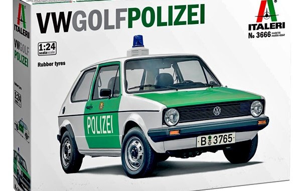 plastikowy model Italeri Golf Polizei