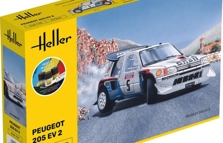 plastikowy model Heller Peugeot 205 EV 2