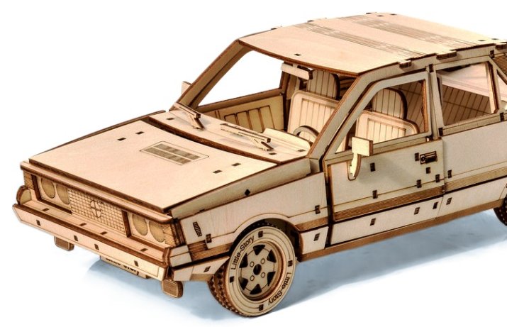drewniany model Little Story Drewniane Puzzle 3D FSO Polonez 1500