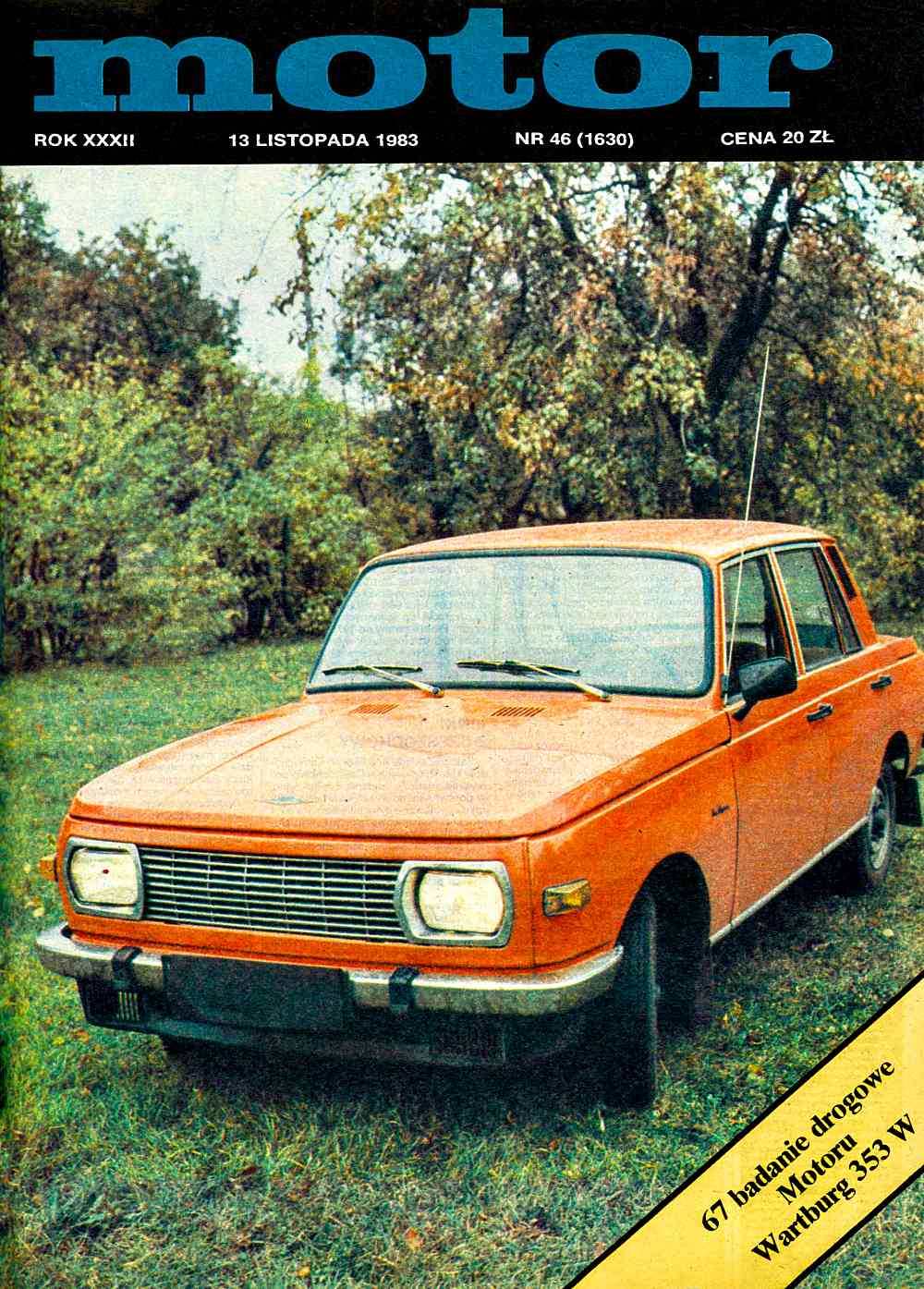 motor numer 46 z 1983 roku okładka