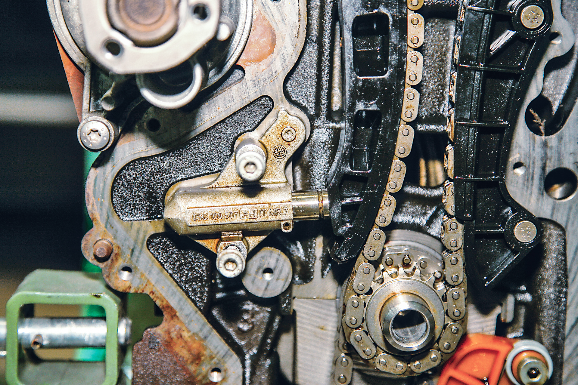 awarie rozrządu_napinacz