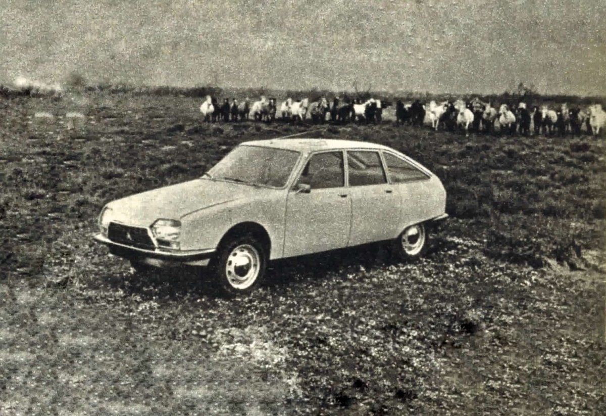 Citroen GS – z silnikiem 1.0 i hydropneumatycznym zawieszeniem | „Motor” nr 38 z 1970 r.