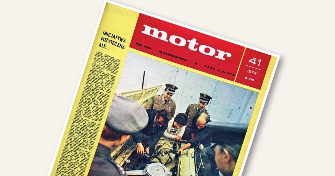 Okładka Motoru nr 41 z roku 1974