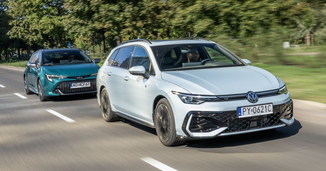 Toyota Corolla TS Kombi i Volkswagen Golf Variant – przody