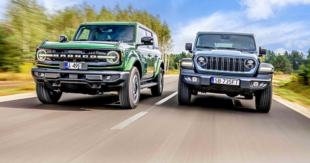 Ford Bronco i Jeep Wrangler – przody