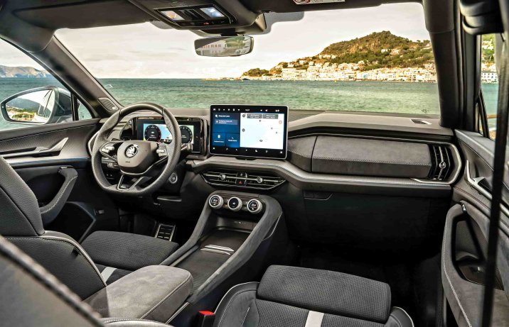 Skody z napędem 4x4 – Kodiaq, deska rozdzielcza