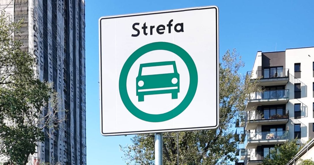 strefa czystego transportu – znak