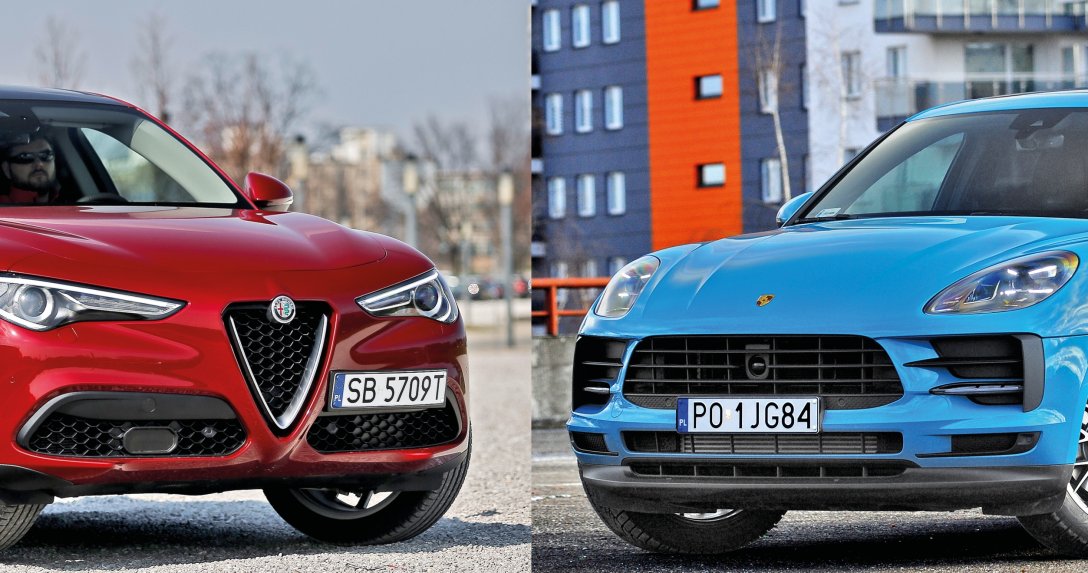 Alfa Romeo Stelvio i Porsche Macan – przody