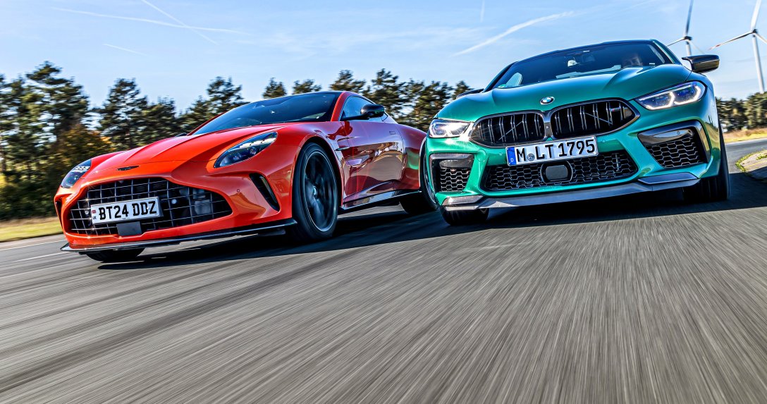 Aston Martin Vantage i BMW M8 – przody