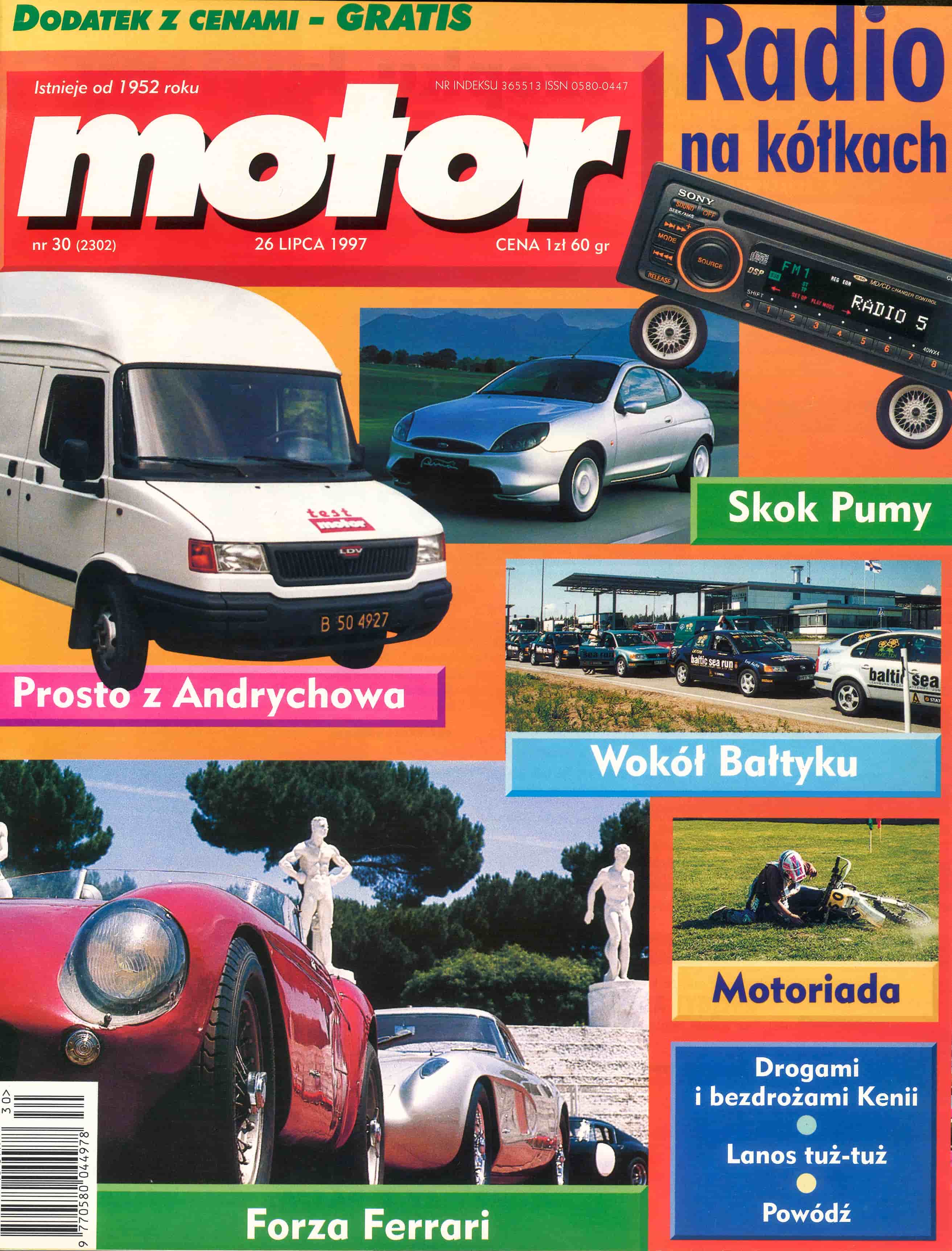 motor numer 30 z 1997 roku okładka