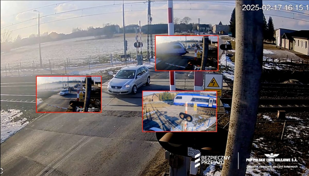 Dramatyczna sytuacja na przejeździe kolejowym. Było o włos od tragedii [WIDEO]