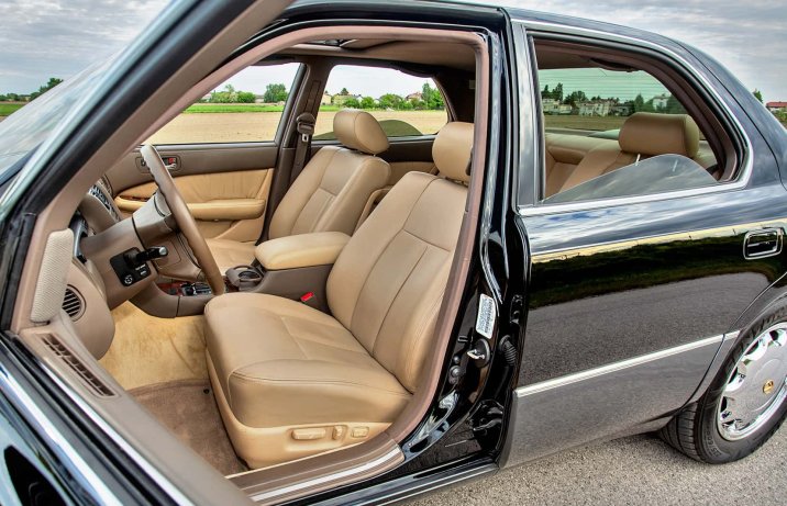 Lexus LS400 (UCF10/11) – wnętrze, fotele