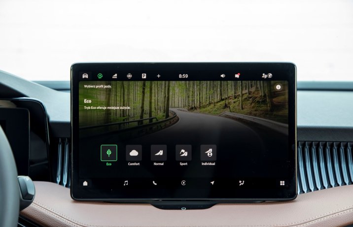 Skoda Superb - tryby jazdy